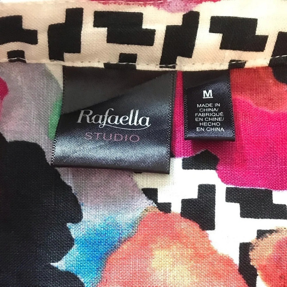 NWT Rafaela Linen Tunic 3/4 Sleeve Top Shirt Size M - Picture 13 of 14